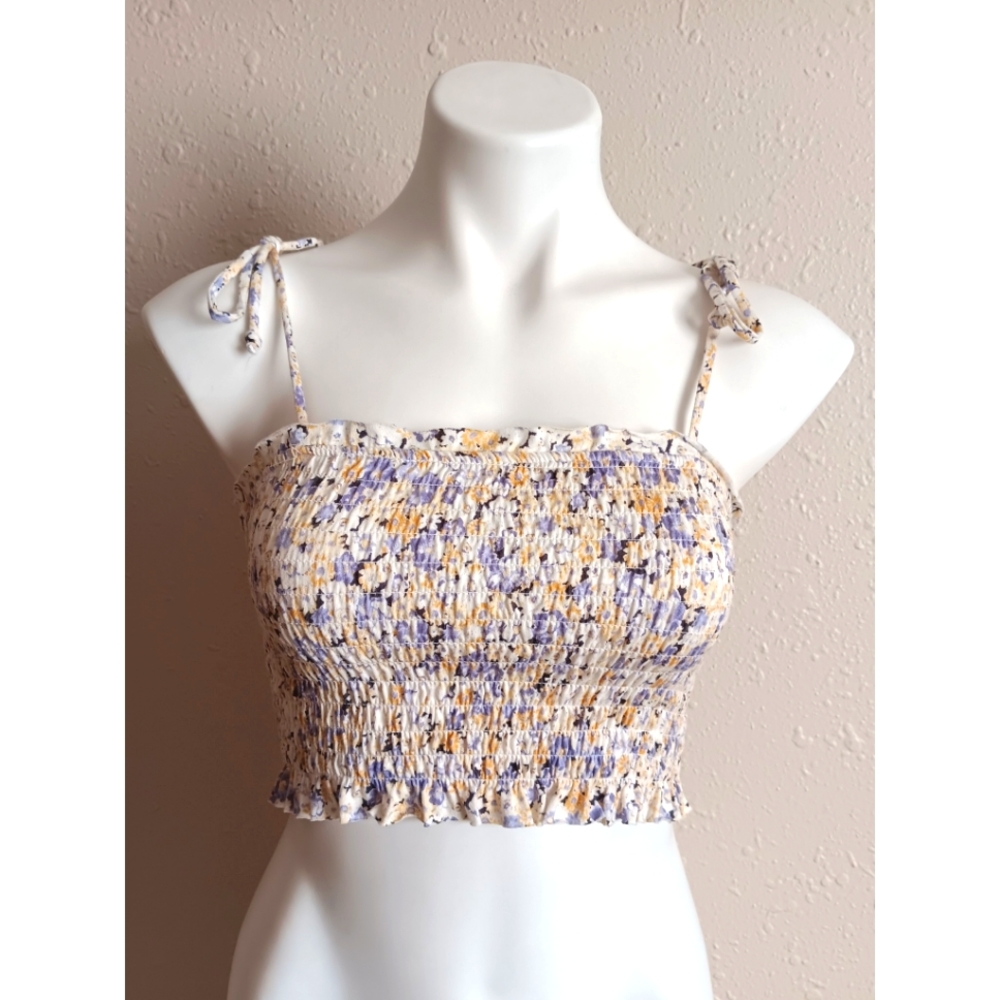 Wild Fable Smocked Crop Top